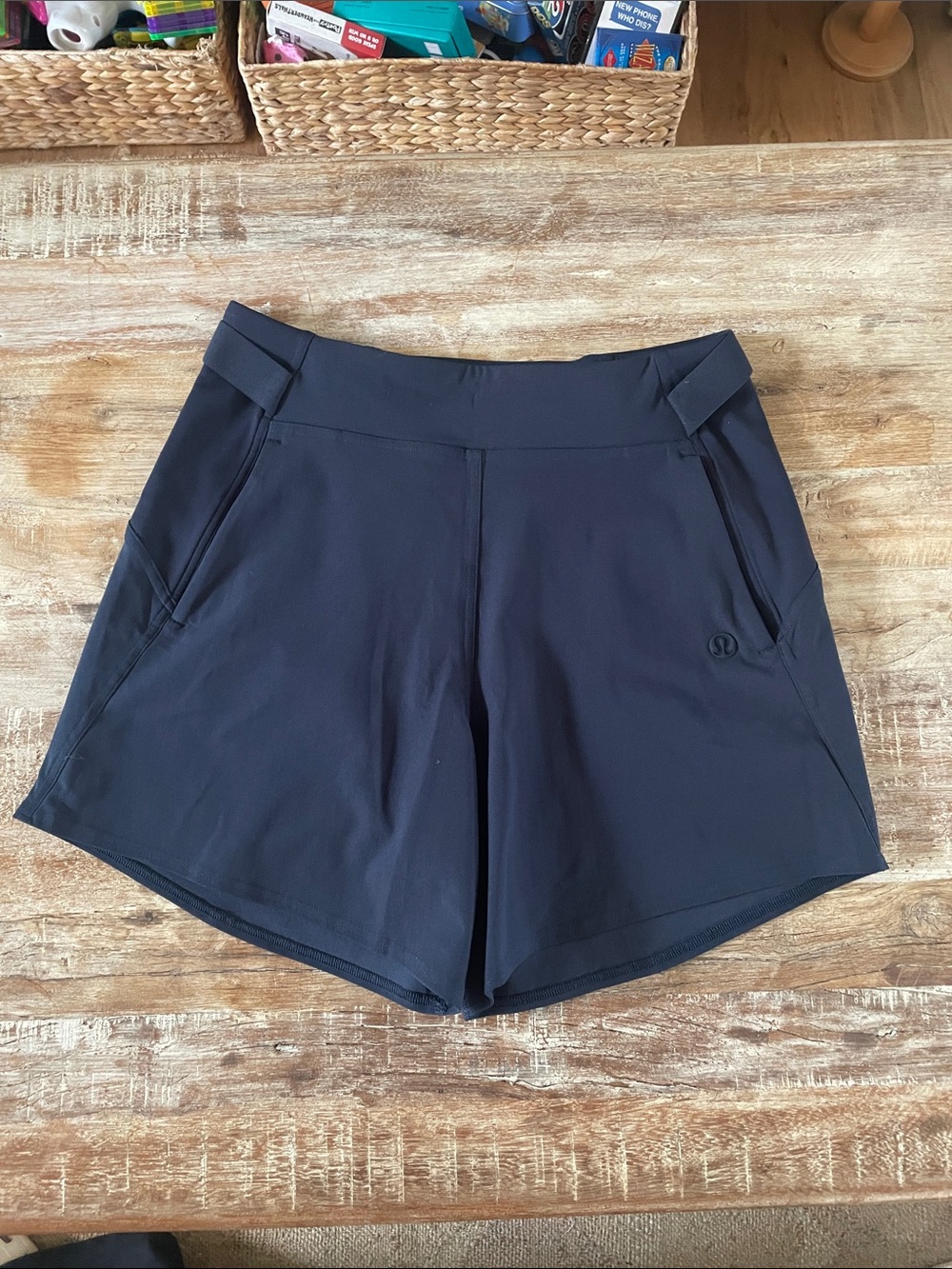 lululemon athletica Navy High-Waist Athletic Shorts